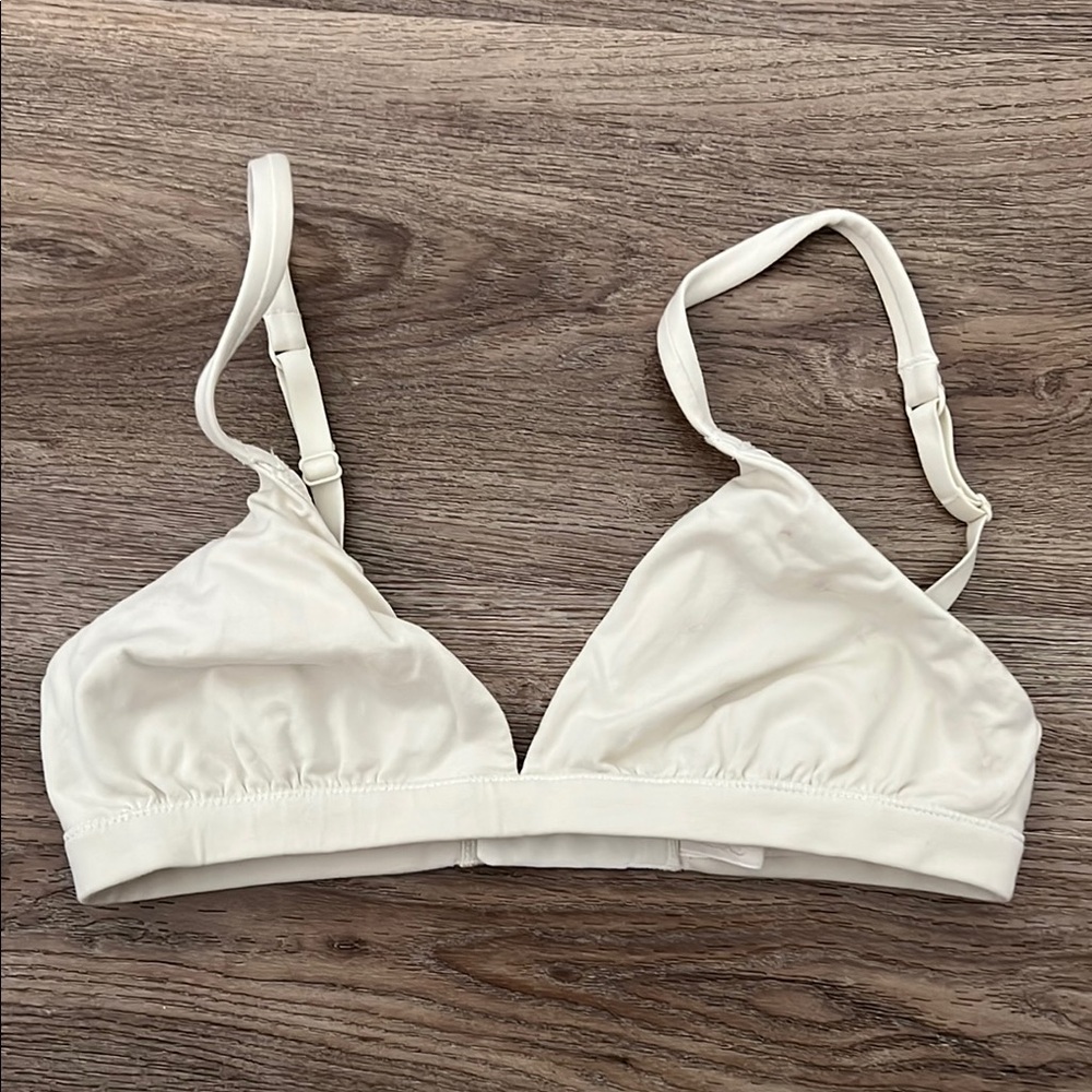SKIMS Cream Triangle Bralette